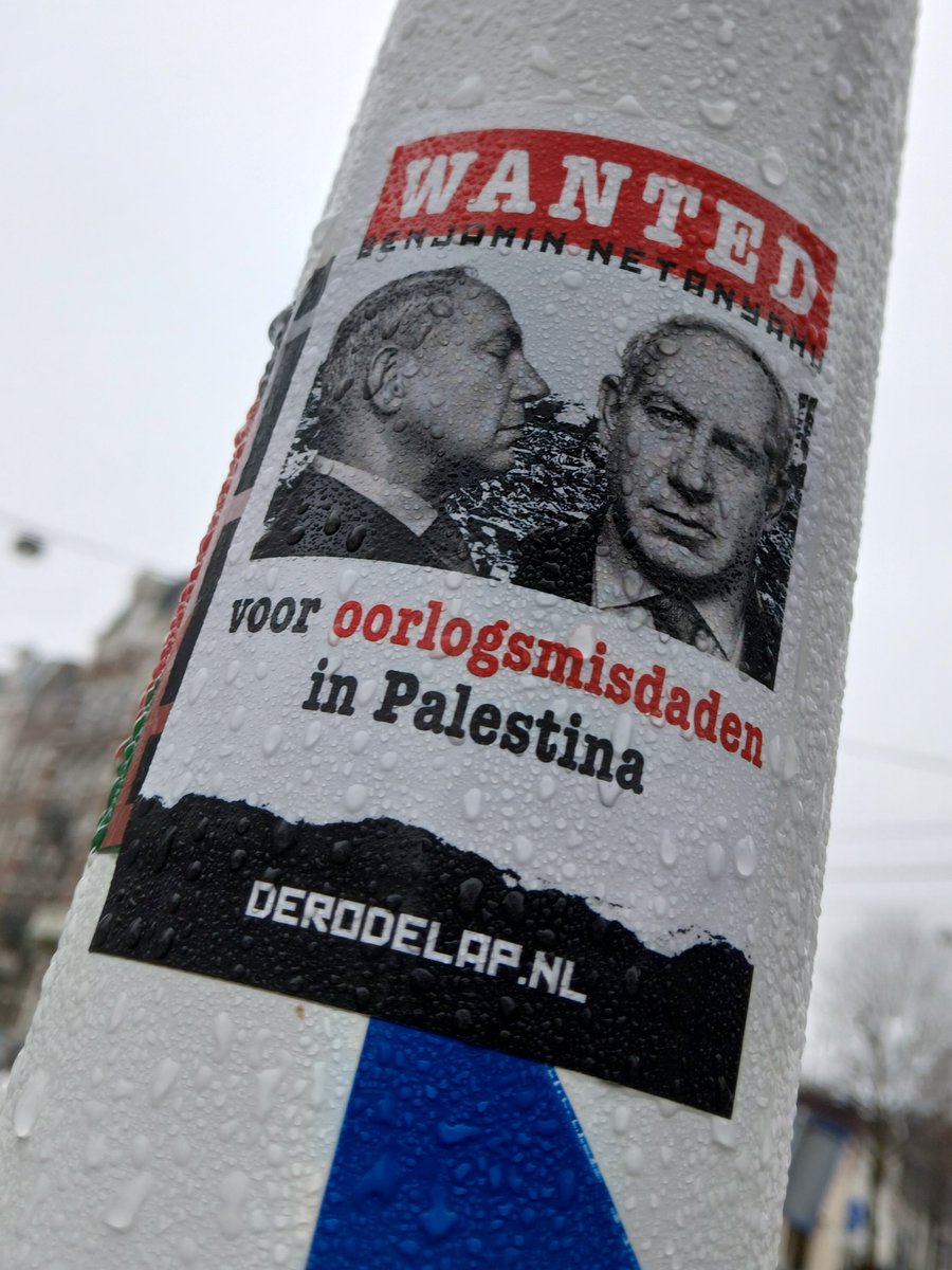 De_Rode_Lap's tweet photo. #wantednetanyahu https://t.co/6lx3O2BUMW