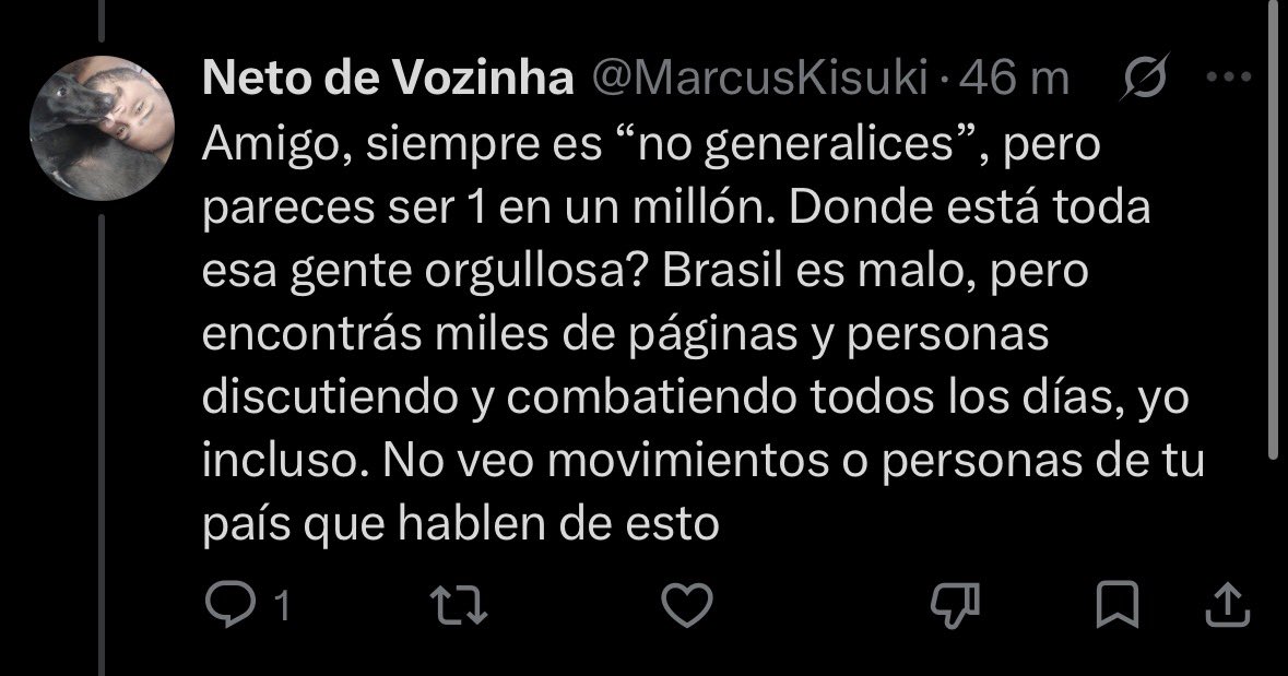 noargpropaganda's tweet photo. Bueno. Hilo de Brasil con testimonios, supongo. https://t.co/ehplKqkqgy