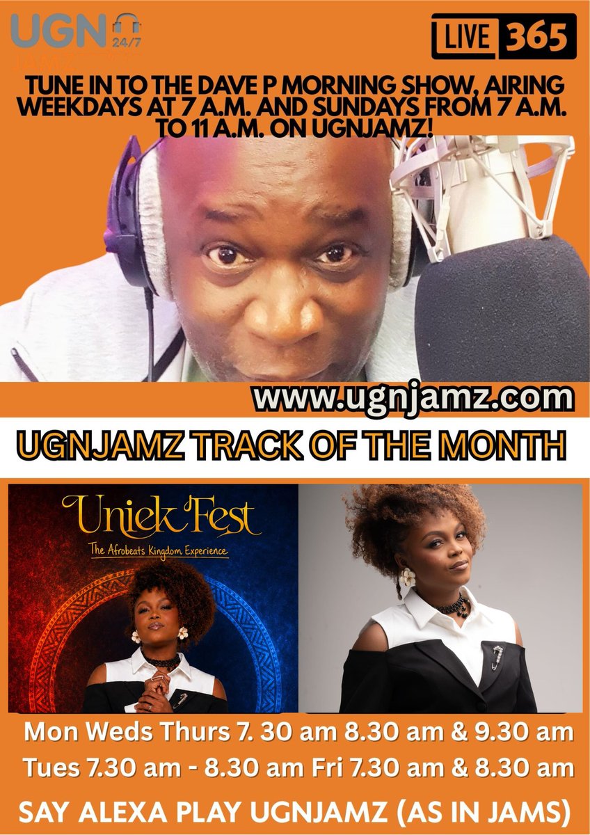 ugnjamz's tweet photo. Dave P Morning Show from 7 am ugnjamz dot com
Listen online or download the Live365 app. https://t.co/FdsYFvscht