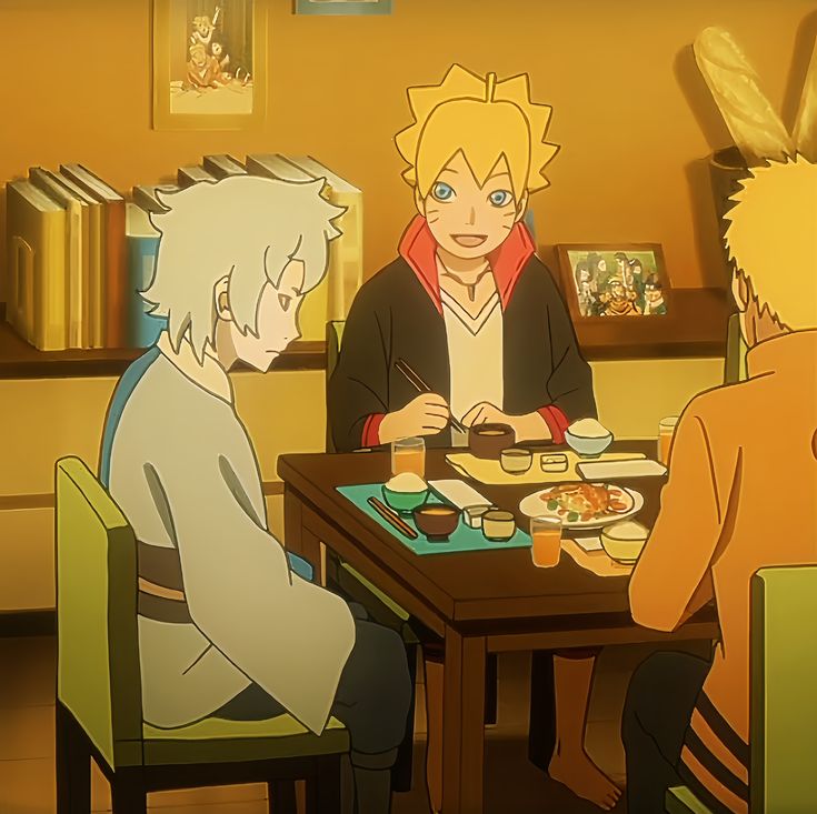 Daily_MitsuBoru's tweet photo. ☀️🌕
Dinner! 

#BoruMitsu #MitsuBoru #BORUTO #Mitsuki #BorutoNarutonextgenerations #BorutoTwoBlueVortex https://t.co/obhM6YX7Od