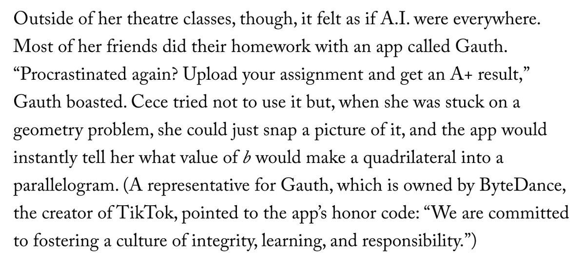 JillFilipovic's tweet photo. It's incredible how we've just decided that AI can be everywhere, do everything, destroy anything - including children's minds. This, for example, should not be legal. https://t.co/RXcyLlTsxj