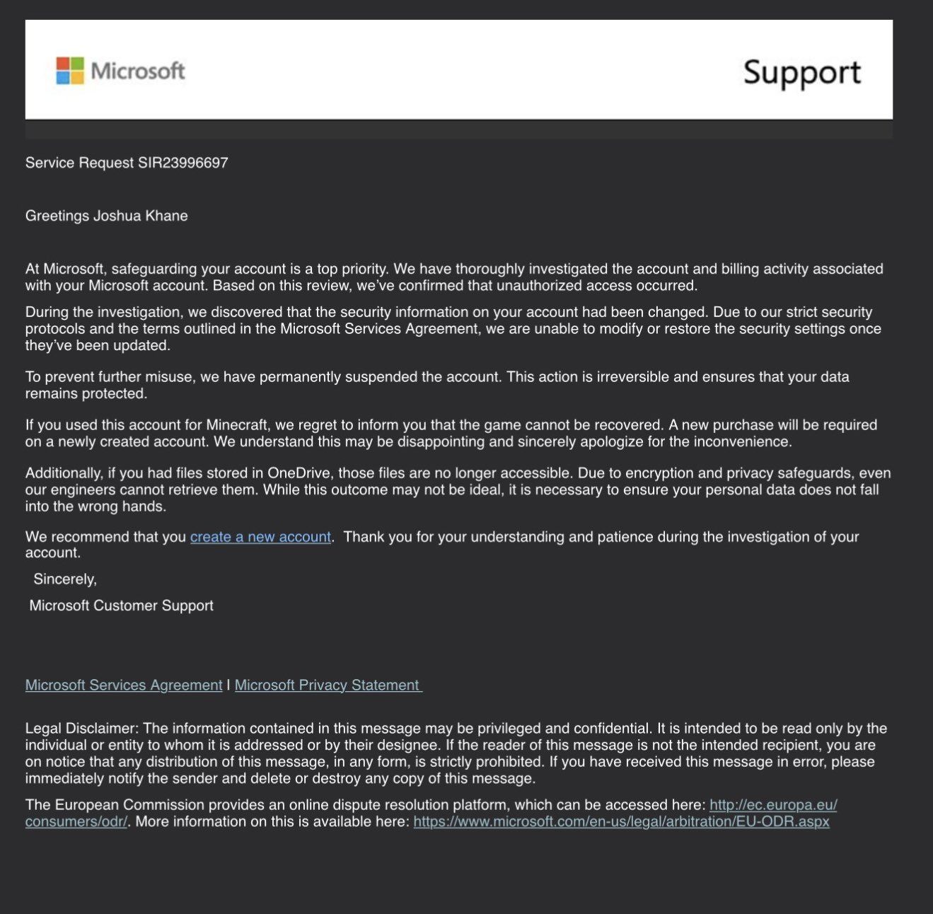 Microsoft Deletes Compromised Account With 25 Years of Data
