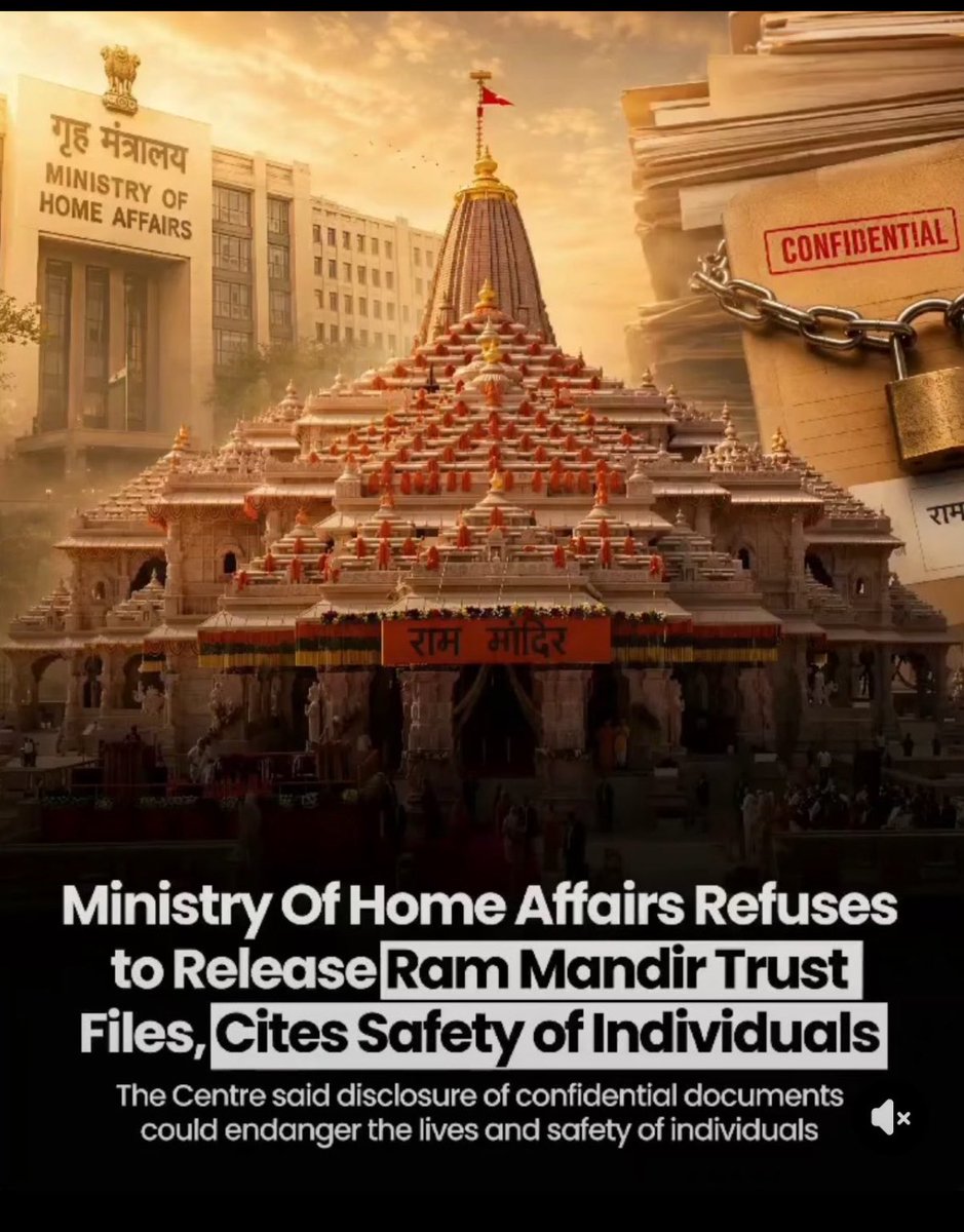 IIndia90286098's tweet photo. Minister of home affairs असल में किसे सुरक्षित कर रही है !?
क्या चन्दा चोरों का नाम कभी मालूम नहीं चल पाएगा
जनता द्वारा मंदिर में चढ़ाये गए करोड़ों रुपये के चंदा लूटने के क्या अब #Rammandirfiles की फ़िल्म बनाकर फिर से लाखों करोड़ों जनता की जेब से लूटे जाएँगे?
@Saurabh_MLAgk https://t.co/dTWL2pjIBJ
