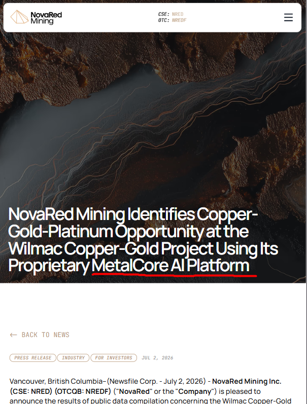 wfqja96919517's tweet photo. The number that stopped me was 15-20%.

That is how sharply Chilean copper production has reportedly fallen while futures climbed back above $6.25/lb and toward a 3-week high.

The damage is visible at the mine level:

Escondida output fell 17.6% to 108,800 tonnes.

Collahuasi production dropped 19.3% to 31,000 tonnes.

Water shortages, declining ore grades, maintenance issues, labor disputes and the oxide-to-sulfide transition are all hitting at once.

For me, this is why 

$NRED / $NREDF deserves attention. 

NovaRed is using MetalCore to process 4.1M+geological records and improve how new copper targets are identified.

When existing giants lose output, the value of smarter exploration rises.

By using this content, you acknowledge and agree to these terms and conditions.

$GRAB $BBD $BAC