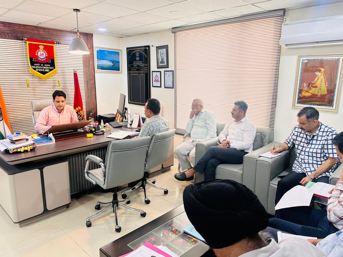 crime28933's tweet photo. Two-Hour Interactive Training Workshop Conducted on 14.07.2026 in the office of worthy SSP Special Crime Wing Jammu in Compliance with Recommendations of DGsP/IGSP Conference 2025 and Resolution of SCW Jammu for the Year 2026. https://t.co/Qpz7ePGQgq