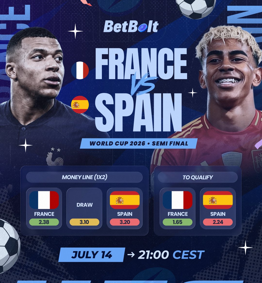 betbolt's tweet photo. What have we done to deserve such a banger?

Can the baby goat finally shine against the dictator? 👀

💙 + 🔁 and tell us which team you think will qualify for the final, for a chance to win $100 https://t.co/NWTJwJgg5X