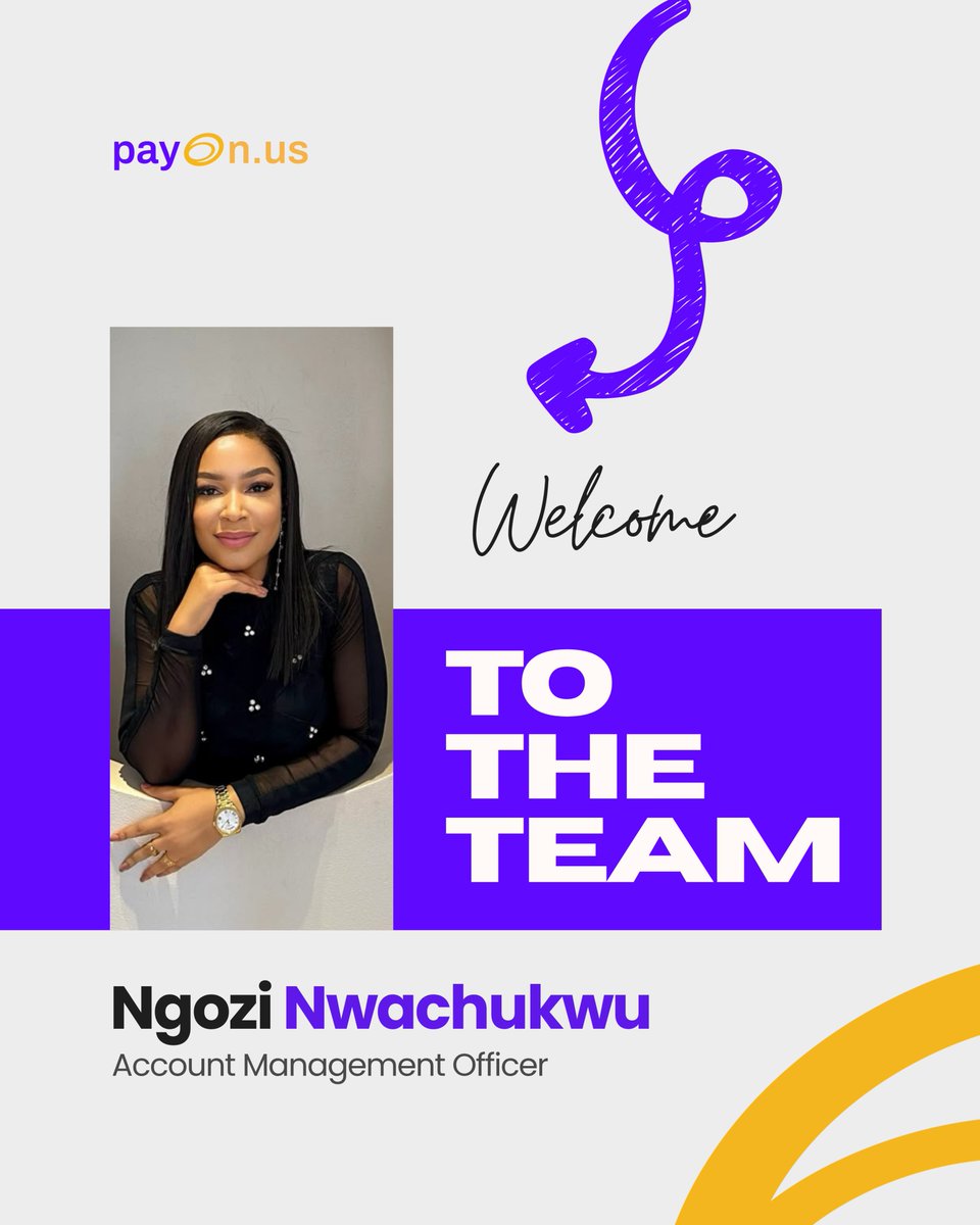 trypayonus's tweet photo. We're excited to welcome Ngozi to the PayOnUs team! 🎉

With 8+ years of experience across the NGO and oil &amp; gas sectors, she brings expertise in programme coordination, operations, and cross-functional collaboration.

Welcome aboard, Ngozi! 

#WelcomeToTheTeam #PayOnUs #Fintech https://t.co/tB3kY7nE8j