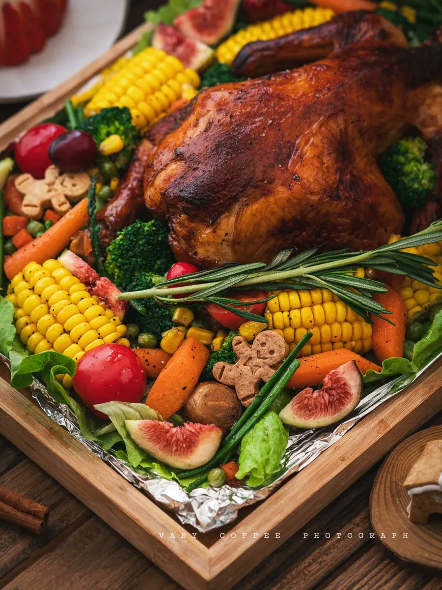 P9RKLTyxJUC1fVA's tweet photo. Festive Christmas Feast Alert! Juicy roasted turkey, buttery glazed ham, and spiced Christmas pudding ready to warm your holidays. Tag who you’d share this with! #ChristmasEats， https://t.co/R8zN6aLLDz