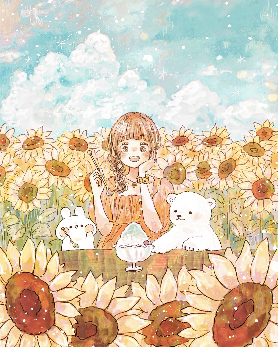 momochy_'s tweet photo. ひまわりの日🌻🍧 https://t.co/nGBovHWxh9