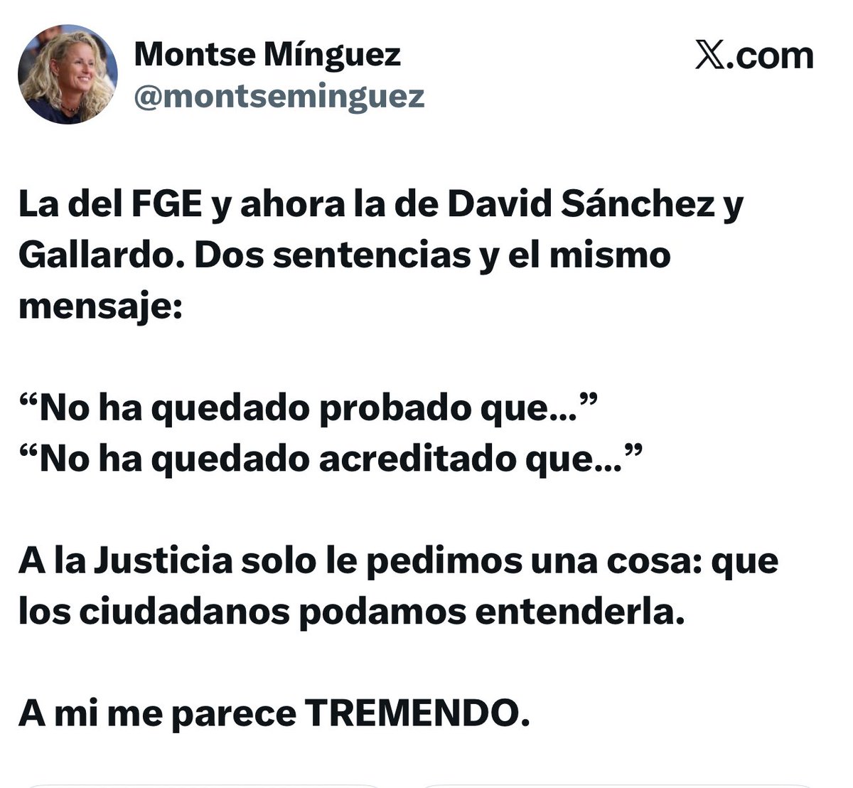 RABAGOISABEL's tweet photo. Lean sentencia. No los argumentarios y bulos de Moncloa que ya están difundiendo. 
Frente al argumentario “no queda acreditado” 😂Lean la sentencia: “David consciente de que el puesto había sido creado para él… adjudicación de la plaza creada para él… simuló la legalidad…” 😂 https://t.co/SRZLOXg7zV