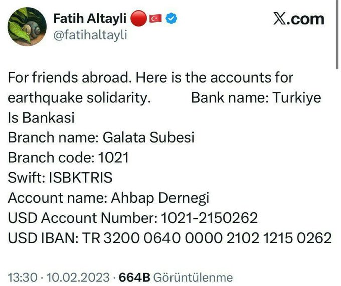 zekibahce's tweet photo. Bugün Haluk Levent'i eleştiren Fatih Altaylı'nın deprem zamanı Ahbap'a yardım yapın diye twit attığı ortaya çıktı.

Sende mi şoktasın Fatih? https://t.co/H5gCCqAgno