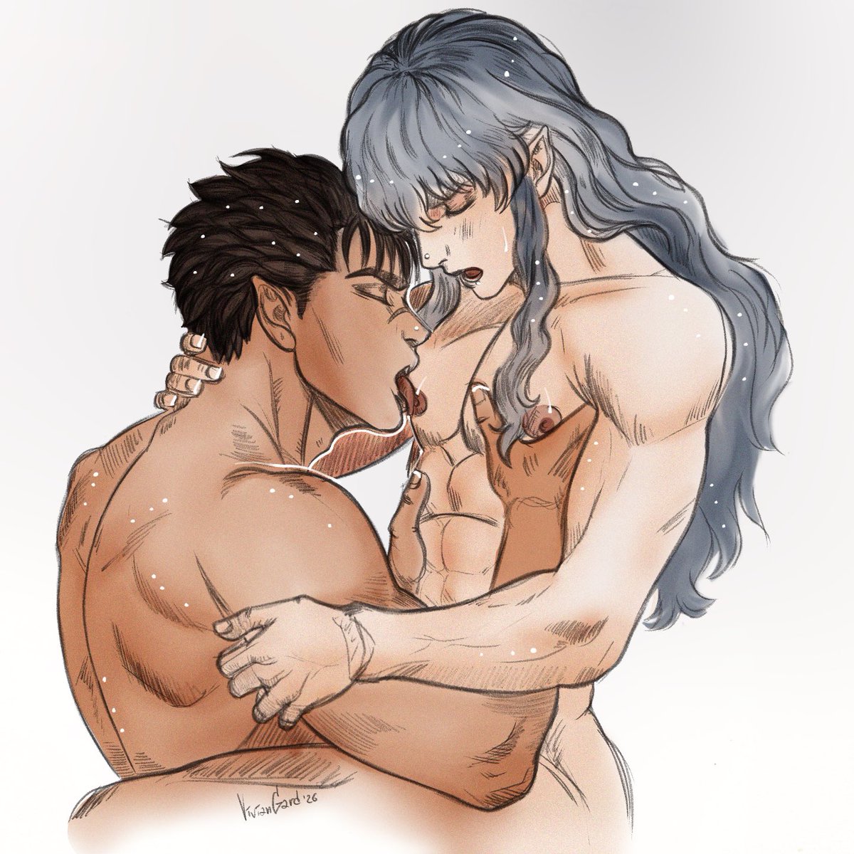 VivianGardilon's tweet photo. #Guts and #Griffith, even though I hate coloring my art. https://t.co/B7m96OXJHt