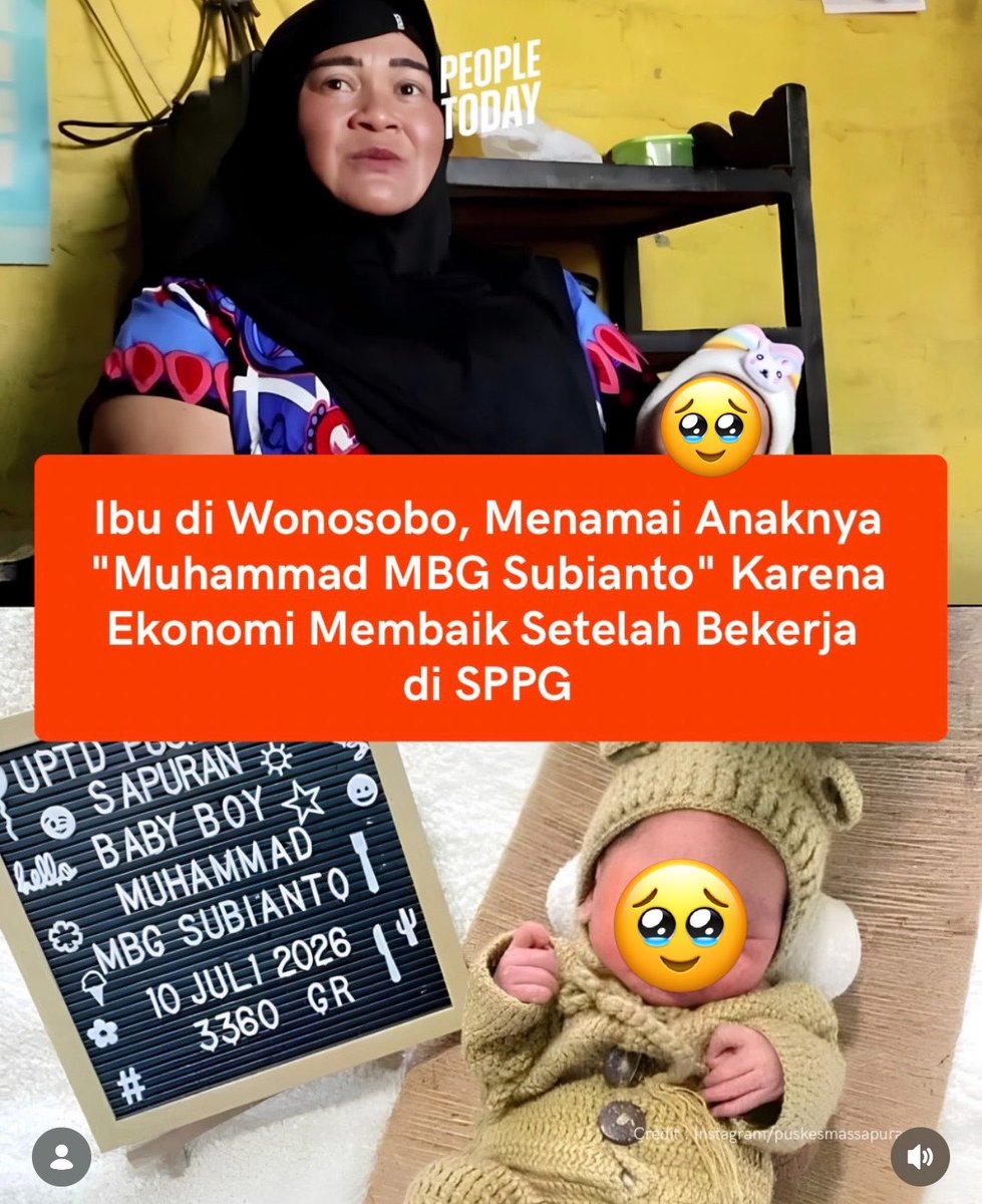 sourvive's tweet photo. Jujur orang tua kayak gini EGOIS banget, naming your baby after a government program name cuma karena you get a benefit from that is pure stupidity. https://t.co/85nO1ciBnn