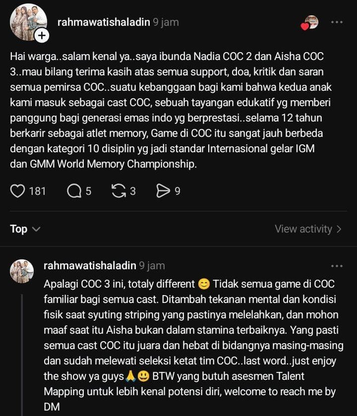 SandyoursNuna's tweet photo. Berdosalah kalian yg menghujat 😡
Nadine tuh dapet gelar GMI salah satunya krna ngapalin 11 decks kartu dalam sejam!!! Emang lu pada bisa hah??? 

Udah diingetin juga sama pd-nim berkali2... klo underperformed di coc, bukan berarti mereka gak jago. Banyak faktor yg mempengaruhi😑 https://t.co/JvRma4ZVuA