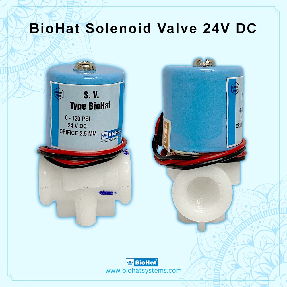 biohatsystems's tweet photo. ⚙️ Solenoid Valve (SV) 24V DC💧

✅ 24V DC operation for efficient performance
✅ Original copper coil for superior durability &amp; reliability

👉 Buy: https://t.co/Q3pl3hUlGW
📞 Contact Us: +91 7350347467

#SolenoidValve #24VDC #SV #ROSpareParts #BioHatSystems https://t.co/JEdjBK7S2C