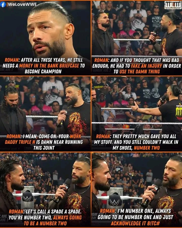 REVIVAL133's tweet photo. Roman just SMOKE Seth on the mic 
Acknowledge him ☝🏻☝🏻☝🏻
@WWERomanReigns 
@WWE 
@WWERollins https://t.co/VqdC9o4N4G