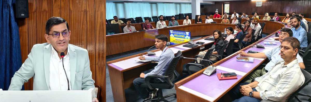 csiriiim's tweet photo. CSIR-Indian Institute of Integrative Medicine (CSIR-IIIM), Jammu today inaugurated the Three-Day Hands-on Training Programme on Natural Products Isolation & Characterization under the CSIR-Integrated Skill Initiative.

The programme was inaugurated by Dr. Zabeer Ahmed, Director, CSIR-IIIM Jammu, who encouraged the participants to harness India's rich biodiversity for innovation, drug discovery, and entrepreneurship. He highlighted the importance of skill development, research excellence, and nurturing young scientific talent.

A total of 30 participants from diverse scientific disciplines are taking part in the three-day programme, which combines expert lectures with intensive hands-on laboratory training in modern techniques of extraction, isolation, chromatographic separation, and characterization of natural products.

#CSIR #CSIRIIIM #IIIMJammu #SkillDevelopment #CSIRIntegratedSkillInitiative #NaturalProducts #DrugDiscovery #Innovation #Research #Biotechnology #Phytochemistry #Jammu #ScienceForSociety