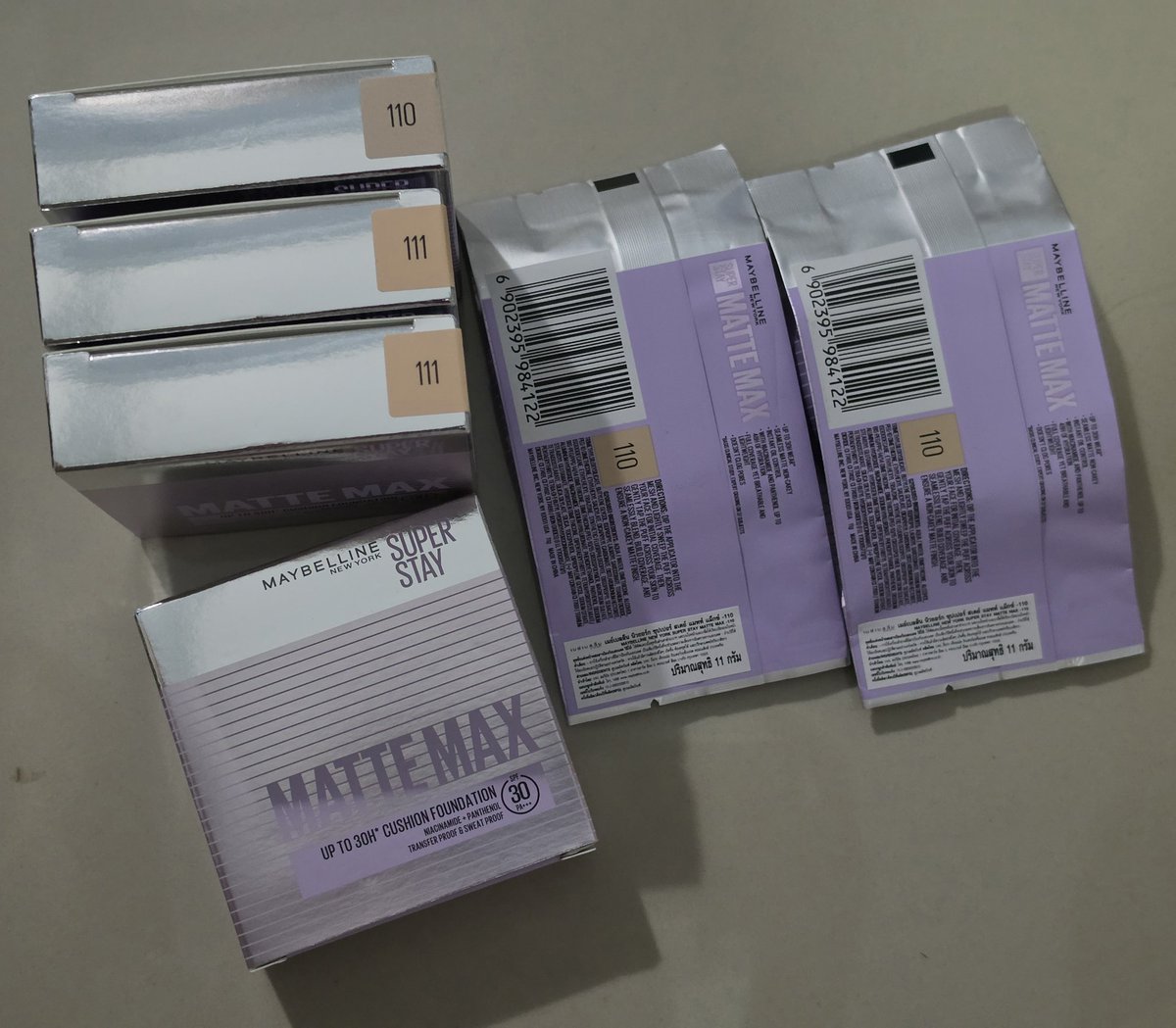 jjoyrichh's tweet photo. พร้อมส่ง | คุชชั่น Super Stay Matte Max Cushion

ตลับ 150฿ : เบอร์ 110, 111
รีฟิล 100฿ : เบอร์ 110
ค่าส่ง30฿ ไม่จำกัดจำนวนชิ้น

#MATTEMAXCUSHION #ตลาดนัดตี๋ตี๋ป๋อ 
#MaybellineThailand https://t.co/CoV6sas7Iz
