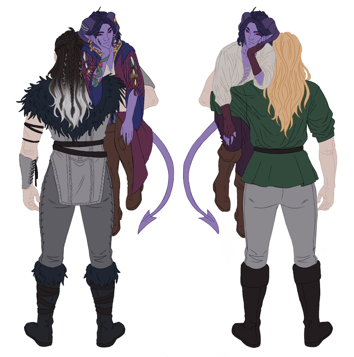 arcanefoxart's tweet photo. Love them
#CriticalRoleArt #mollymauktealeaf #lucientavelle #yashanydoorin #brevynoakbender https://t.co/l1vk0aedeB