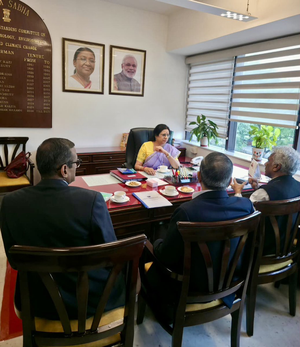 Medha_kulkarni's tweet photo. Engaged in constructive discussions with Dr. Ajit Kumar Mohanty, Secretary, Department of Atomic Energy (DAE), Shri Rajesh Veeraraghavan, Chairman & Managing Director, NPCIL and Shri Vivek Bhasin, Director, Bhabha Atomic Research Centre (BARC), on key priorities for India’s nuclear energy sector.

The discussions focused on strengthening research and technological capabilities, expanding clean energy infrastructure and reinforcing the role of nuclear energy in meeting the country’s growing developmental and energy security needs. Under the visionary leadership of Hon’ble PM Shri Narendra Modi Ji, India is steadily strengthening its nuclear energy sector to support clean energy, ensure long-term energy security, and realise the vision of Viksit Bharat 2047. Discussions like these help shape informed policies and strengthen the nation’s journey towards a sustainable and self-reliant future.

#NuclearEnergy #ScienceAndTechnology #CleanEnergy #ViksitBharat2047 #AtmanirbharBharat