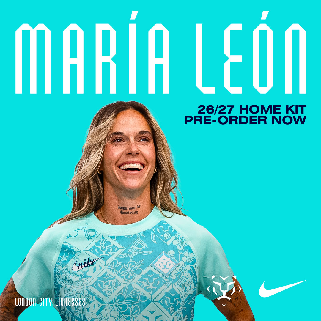 LC_Lionesses's tweet photo. Mapi León in London City colours 🩵

Represent No. 44 now, pre-order the new home kit 👕

🔗 https://t.co/bptp8h0GbM https://t.co/TFlRqGfqw1