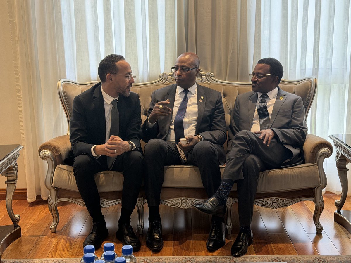 UbaloziAddis's tweet photo. Amb. Innocent Shiyo signed the Book of Condolences at the Embassy of the State of Qatar in 🇪🇹 following the passing of His Highness Sheikh Hamad bin Khalifa Al Thani, Father Amir of the State of Qatar. We extend our sincere condolences to the Royal Family &amp; the people of 🇶🇦. https://t.co/Zw6u4UnMfF