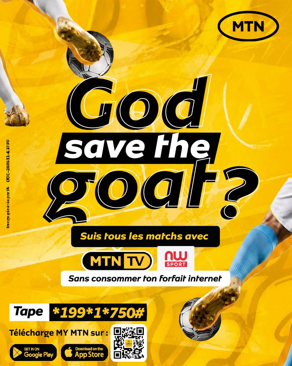 MTNBenin's tweet photo. Ça donne une demi-finale explosive !!!!!!
God save the GOAT ? Ce soir, le terrain rend son verdict.
En direct sur New World SPORT inclus dans MTN TV
Active avec *199*1*750# ou via MyMTN ✅ Sans consommer ton forfait internet.
Qui rejoindra la finale ? 👀👇
#MTNBenin #MTNTV #ToutDonnerEnsemble #NewWorldSport