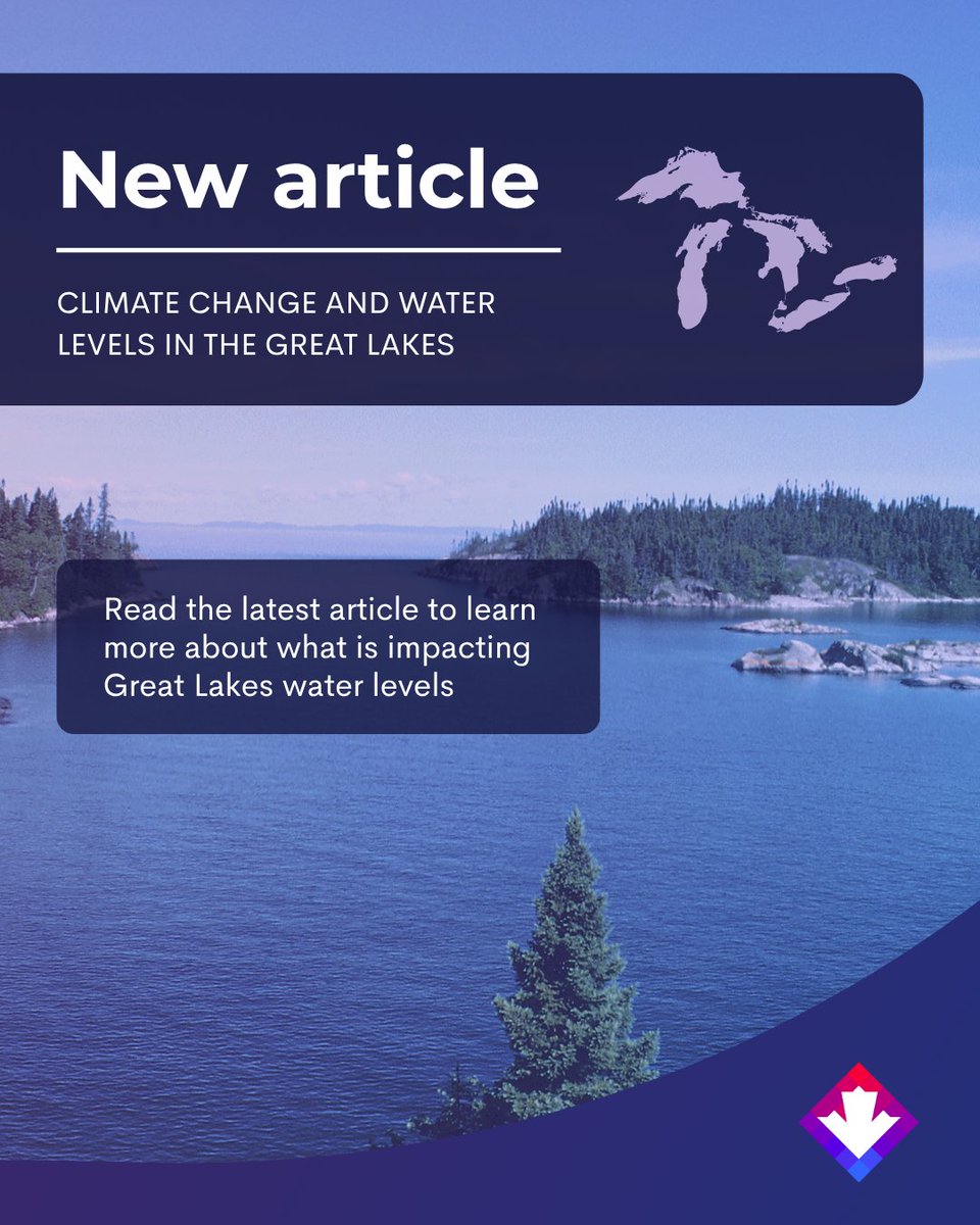 ClimateData_ca's tweet photo. Learn more about the drivers of Great Lakes water levels and what the latest research tells us about the future: https://t.co/ZhTWvrydAf

#GreatLakes #ClimateChange #ClimateAdaptation #WaterLevels https://t.co/aKRzQncHwW