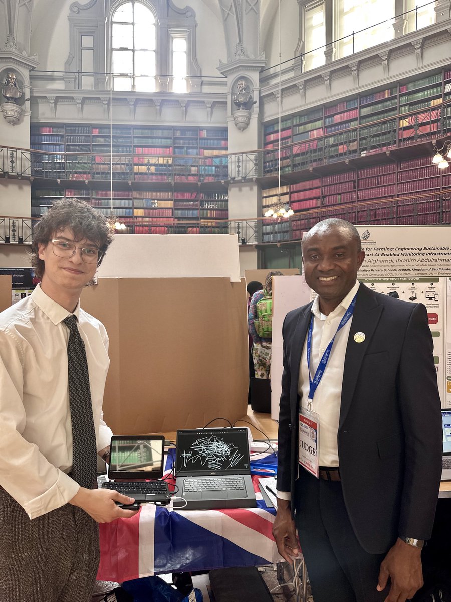 samtosin007's tweet photo. On June 16th in London, I found myself in a room where the future was not being predicted—it was being built. As a judge in the Al category at the International Greenwich Olympiad, I evaluated 12 innovations from young minds tackling some of the world's toughest challenges across health tech, fintech, sustainability, and the environment.
What stood out was not just technical brilliance, but intent-Al being applied with precision to real problems that matter.
With over 500 innovators from 50+ countries, the Olympiad was a convergence of global talent, ideas, and ambition, reinforcing a clear reality: the centre of gravity for innovation is expanding, and the next wave of builders is already here. Being part of this process goes beyond judging-it is about shaping standards, recognising signal in the noise, and contributing to a growing global ecosystem where emerging technology meets real-world impact.

#Artificiallntelligence #Globallnnovation #EmergingTechnologies #AlLeadership  #TechForGood #Sustainability #HealthTech #FinTech #ClimateTech #GlobalTalent #STEM #InnovationEcosystem #UKInnovation #GreenwichOlympiad