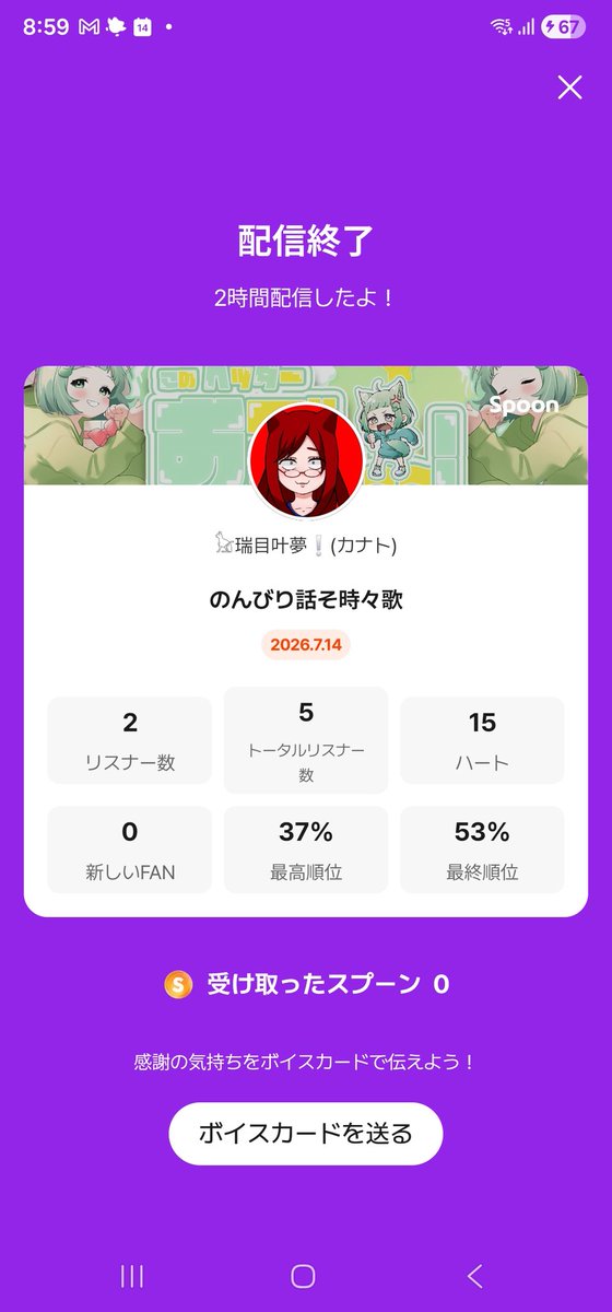 bericoco_1001's tweet photo. 今回の一番はぺこたん！🥇🥳
グダグダ配信でごめんね！
それでもみんな来てくれて、聞いてくれてありがとう！
また配信しますのでよろしくお願いします！ https://t.co/rTAwn7jdpN