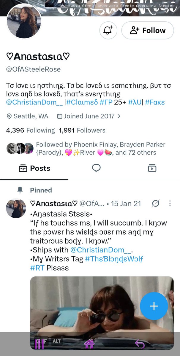 _BeauRodgers's tweet photo. This is the back up account who followed you and the same person that wrote with you a month back @JaxSullivanRP You told my Ana about this person said they were boring and couldnt write. 100% not my niece Ana. This account follows a few of your accounts. Stop running your --> https://t.co/IDcsMJ6S86