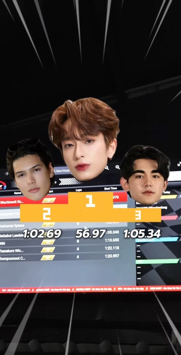 ssunsetorise's tweet photo. Chimon went karting with Drake and his friends, and got first ☝️

So proud of you #ChimonWachirawit https://t.co/phGZ77YOS0