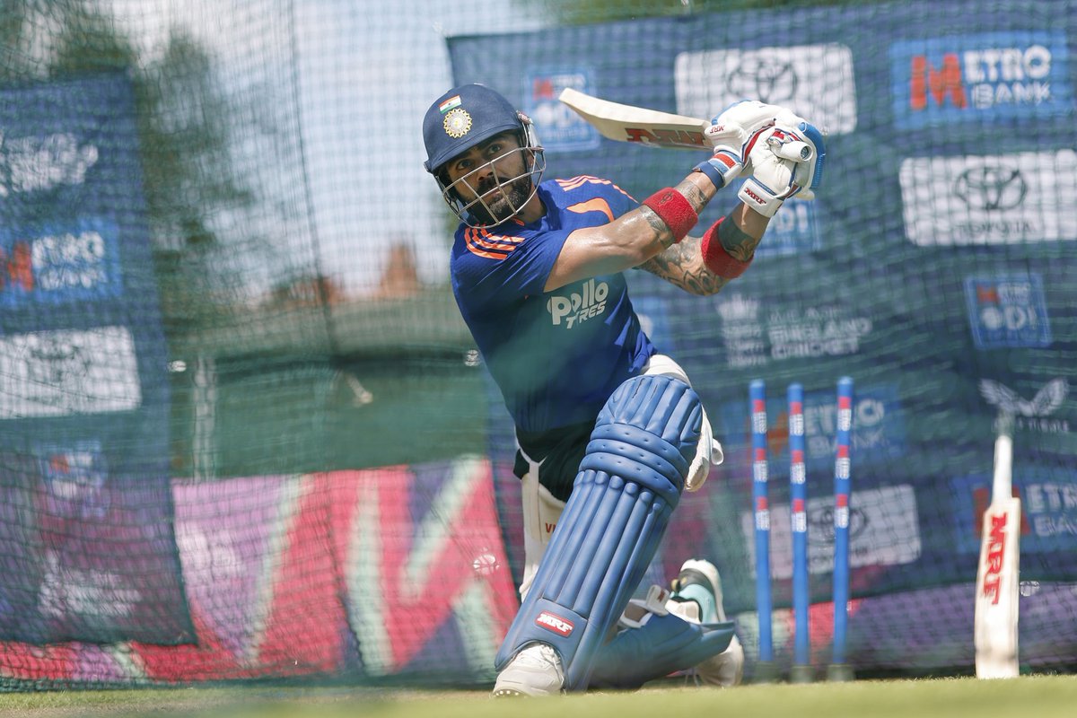 Cricketdarbar's tweet photo. Time to shift gears into ODI mode 👊

📸 Snapshots from #TeamIndia's training session as they get ready for the series opener at Edgbaston 💙 https://t.co/HsYwcHQgvA
