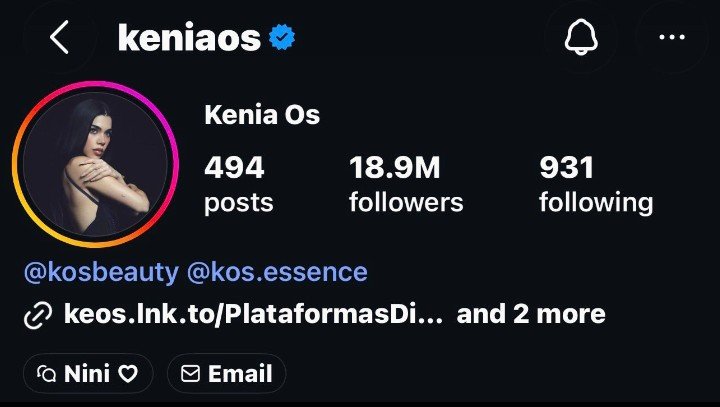 _keninisglobal's tweet photo. @keniaos ha eliminado más de 200 publicaciones en Instagram https://t.co/28fbfHd4YZ