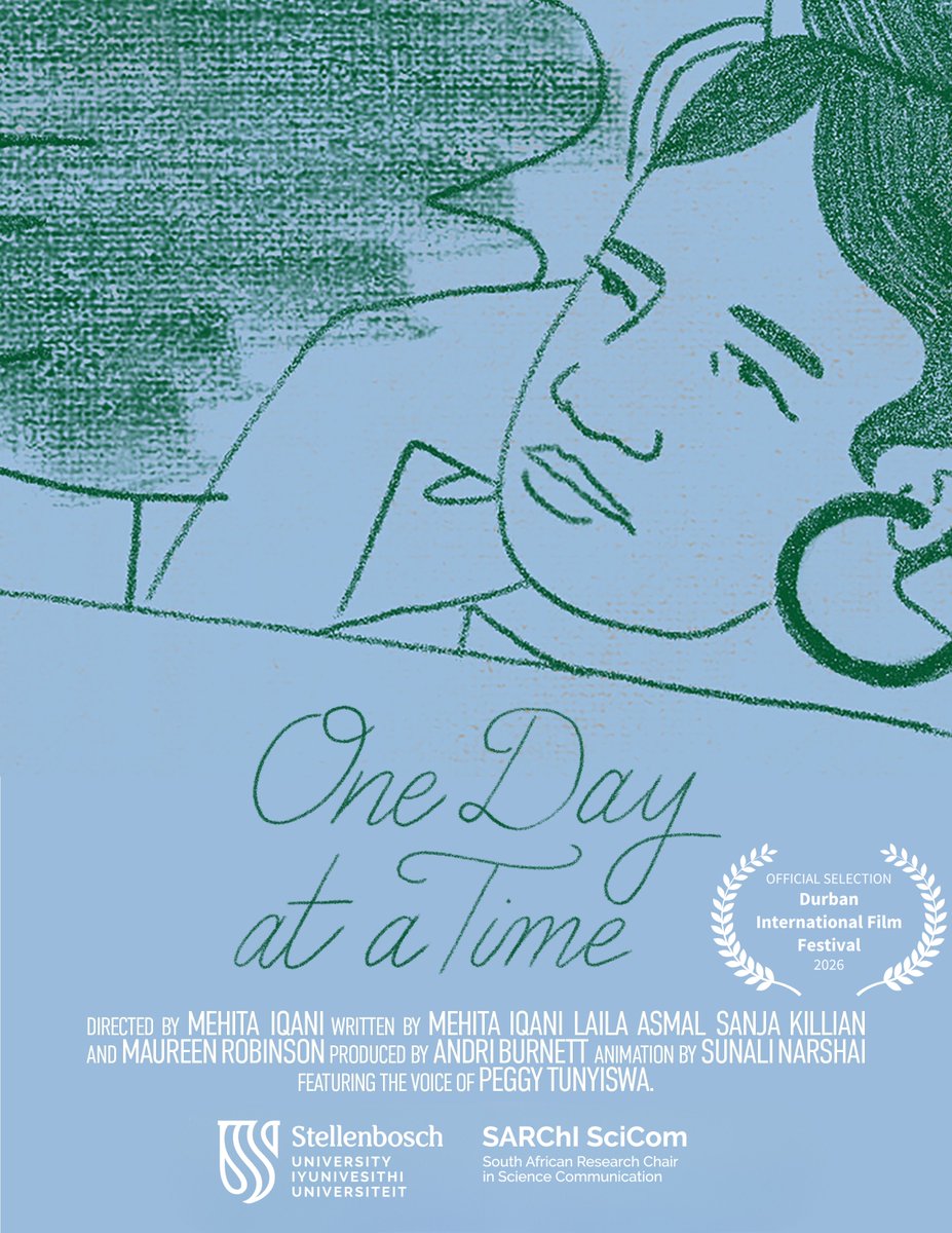 imidibaniso_sc's tweet photo. Our creative science communication film, One Day at a Time has been selected for @DIFFest
It is a powerful short about a mother supporting her son living with schizophrenia — a story of resilience and quiet strength.
Catch it at #DIFF2026. More info in bio. https://t.co/nkG7fs3eK3