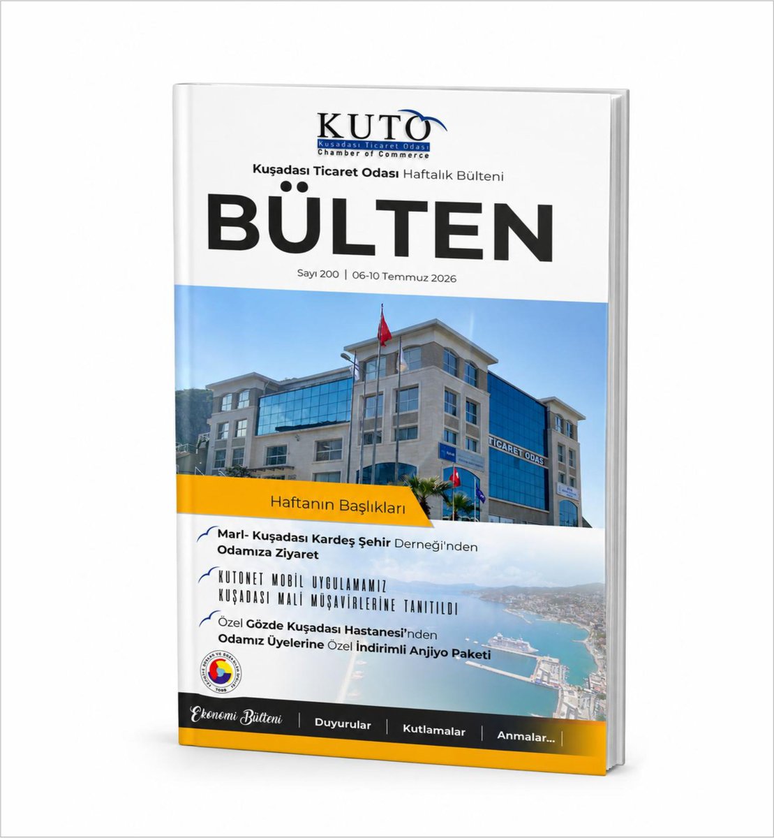 KusadasiTO's tweet photo. Odamız 06-10 TEMMUZ 2026 Bülteni yayınlanmıştır. Dijital olarak yayınlanan bültenimize web sitemizin (https://t.co/Ea8kyLGQfI) Yayınlarımız bölümünden ve aşağıdaki linkten ulaşabilirsiniz.
https://t.co/HGqnPnSQeI https://t.co/BKHZS2TsTS