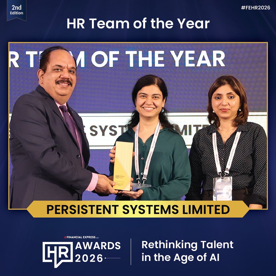 FEBrandWagon's tweet photo. 🏆Winner Announcement | #FEMartech2026
Congratulations to @Persistentsys for winning the Gold Award in the HR Team of the Year category at the FE MarTech Awards 2026. https://t.co/zj7WJtMN7l