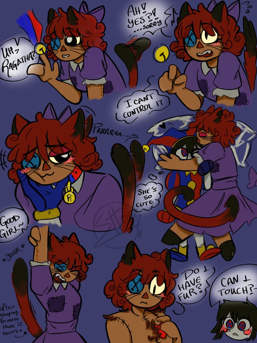 Yannik60749318's tweet photo. I feel like we dont appreciate Ragatha enough as a cat.
Maybe just a temporary extra featuring Caine; i'm not sure if there will be more parts

#tadc #ragapom #jesterdoll #fanart #cat https://t.co/C759ZhQT84