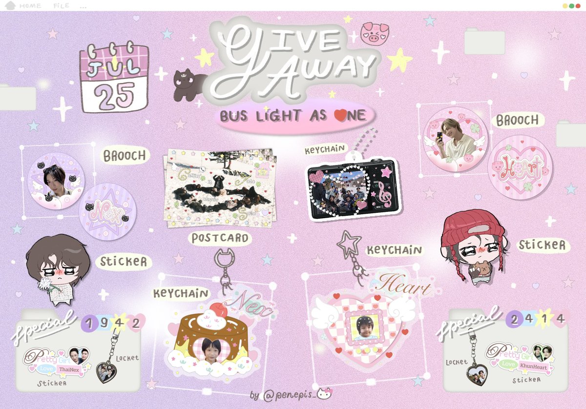 hecallinmykeepr's tweet photo. kindly rt ♡ྀི : by @penepis_

.𖦹 ׂ ˖ 💫 giveaway ⋆⑅꙳ 
#BUS_LIGHTASONE

🍅🥚 HEART &amp; NEX ; 50 sets (25 sets each)
( more details ↓ )

✿ 25 Jul 2026
✿ location : Impact Arena area

💌 ฝากมารับน้องกันด้วยนะคะะ
 ** dm (acc wp —) for exchange ka
 #NEXnattakit #HEARTchuthiwat https://t.co/Y52o7e8lEo