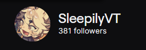 SleepilyVT's tweet photo. Getting so close to 400 on twitch :D!! https://t.co/qM5WE8WekA