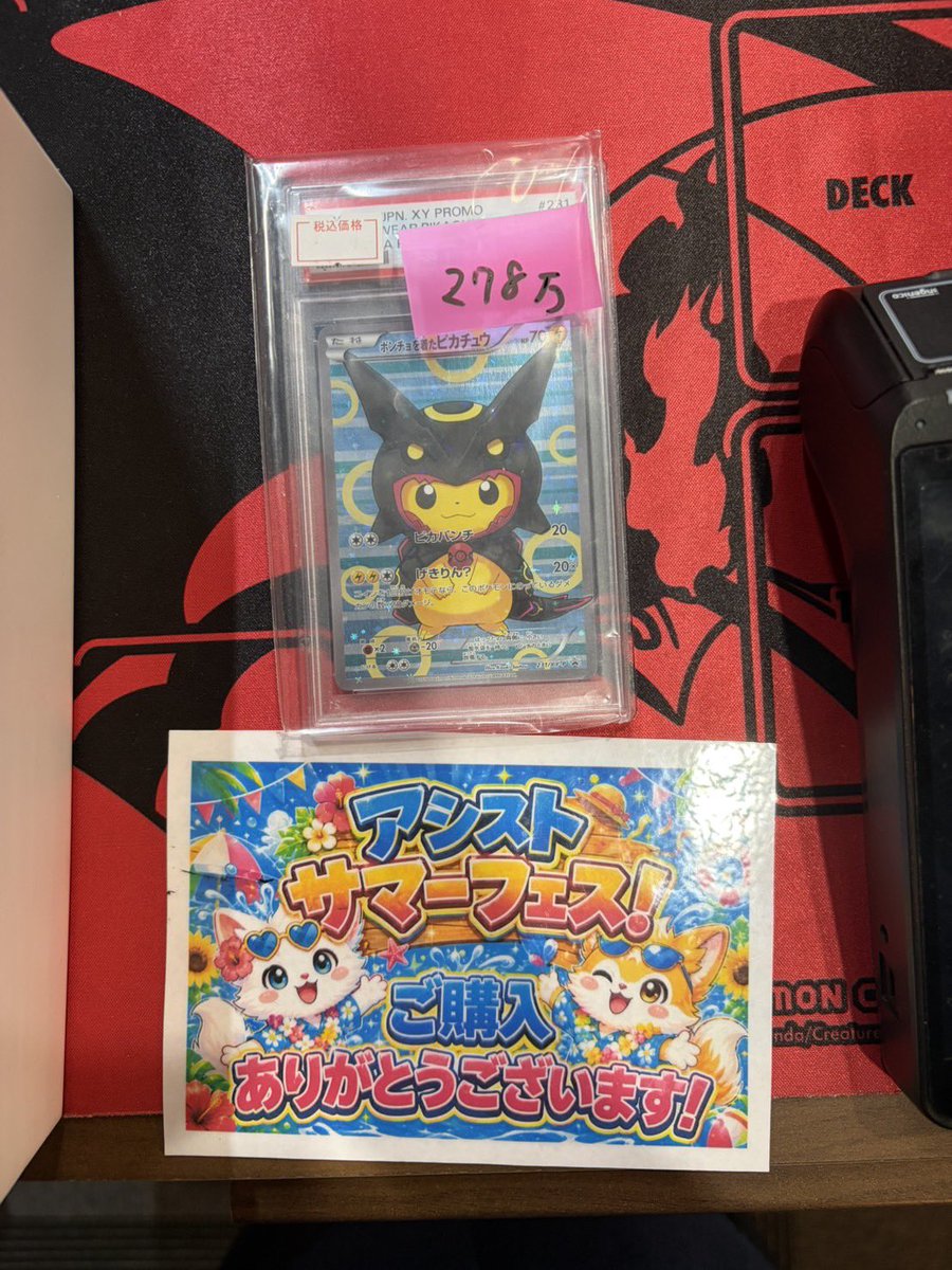 🐉アシスト PSA10販売⚡️] こちらのポンチョを着たピカチュウご購入し