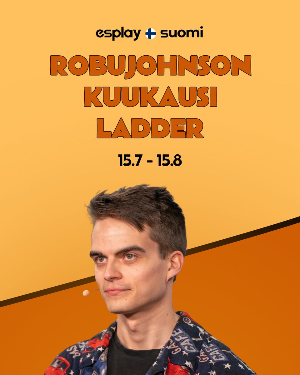 EsplayFI's tweet photo. Liity mukaan @Robujohnson matchmaking-ladderiin. Se starttaa huomenna 15.7. ja kestää kuukauden.

Palkintopotissa on 100 USD:n arvosta skinejä ladderin voittajille.

Nähdään servulla!

https://t.co/a83nXqO4TI https://t.co/i9RC4qTHBR