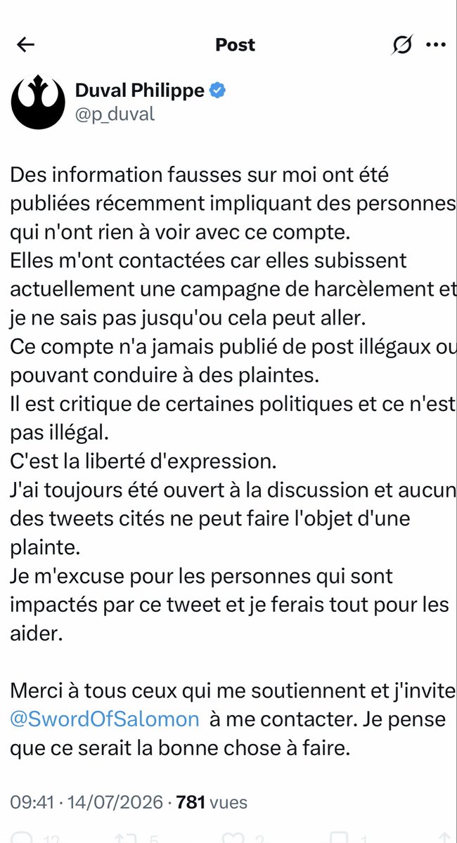 wargonm's tweet photo. Alors non. Il a fait un petit communiqué. Mais il oublie de dire qu’il a supprimé tous ses posts COVID par exemple où il insultait copieusement les médecins. T’inquiètes @p_duval ou quelque soit ton nom on a les screens. https://t.co/WQpTXfdXKa