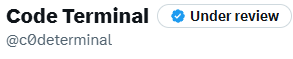 c0determinal's tweet photo. Blue check under review 👀 https://t.co/dszre8gJag