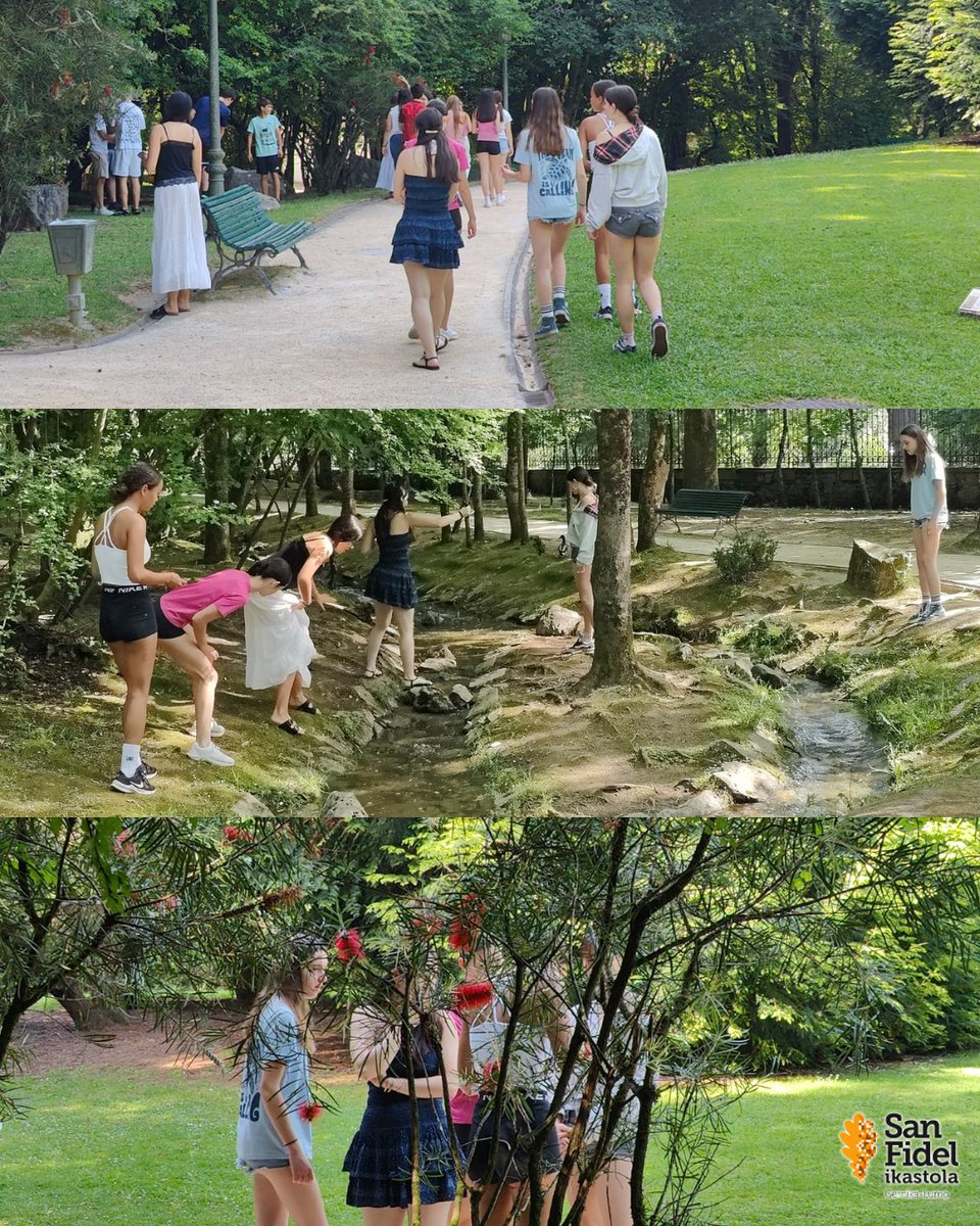 sanfidel_ikas's tweet photo. San Fidel Ikastolako Adierazpen Artistikoko DBHko 4. mailako ikasleek Europa Parkera eraman dute beren ikaskuntza 🌿, eta bertan, #LandArt teknika arakatu dute inguruan bildutako elementu naturalen bitartez. Sormena, behaketa eta naturarekiko errespetua uztartzen. https://t.co/CtYrFZ2IZS