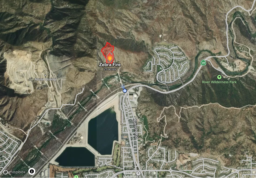 posted_news's tweet photo. The #ZebraFire burning in the hillside north of Azusa, LA County grows to 25 acres.
34.162903,-117.91401
https://t.co/0EgXV4KMxH
https://t.co/0jqFGv9pqy https://t.co/GkhDYWcjV8