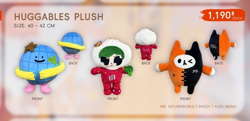 moonllit_sigh's tweet photo. WTS / รอบ Pre-order #FeelFanFunConcert
✨Mr. SaturnWorld Huggable Plush 1✅
✨PAODY Huggable Plush ว่าง 1 ✅
✨YUZU MUMU Huggable Plush ว่าง 1 ✅
📍นัดรับหน้างาน 25 /📮ส่ง 70฿
💌 สนใจ/สอบถามเพิ่มเติม dm ได้เลยน้า
#ตลาดนัดเอิร์ทมิก
#ตลาดนัดเฟิร์สข้าวตัง
#ตลาดนัดบุ๋นเปรม https://t.co/ncRpUMDF0i