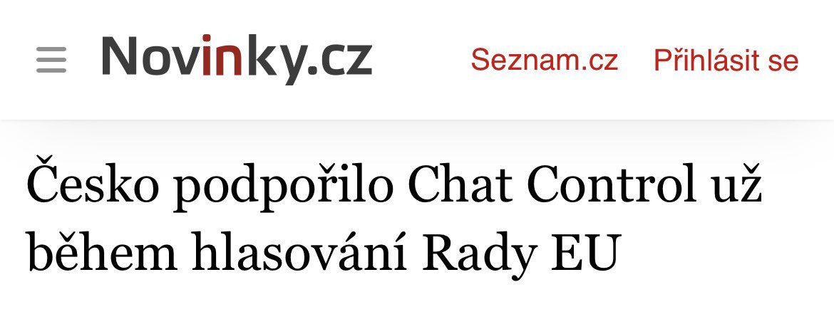 Misa_Moricova's tweet photo. Hnutí ANO regulérně podvedlo své voliče. Ve svém programu slibovalo zastavit Chat control (a podobné šmírovací aktivity). Místo toho jej už při hlasování Rady EU podpořilo!

Vzpomeňte si na to, až bude Andrej Babiš básnit o tom, jak někde něco vyjednal. Nevyjedná nic. https://t.co/3j0ufkVvkl