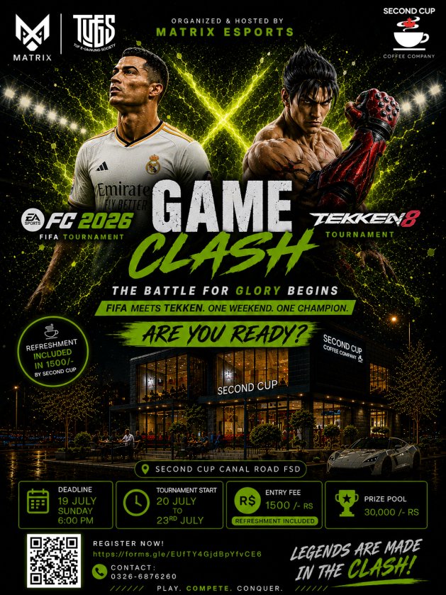Matrixesportspk's tweet photo. Register Yourself in the tournament 

Faisalabad Are you ready ?????

@Tk_babar @WilliamWil85499 @TK_Sajawal @MuneebRana58 @AounShahqb @DawoodSikandar @Sikkify  

https://t.co/JVBJ2lfwSv https://t.co/Os7FVIUA0B