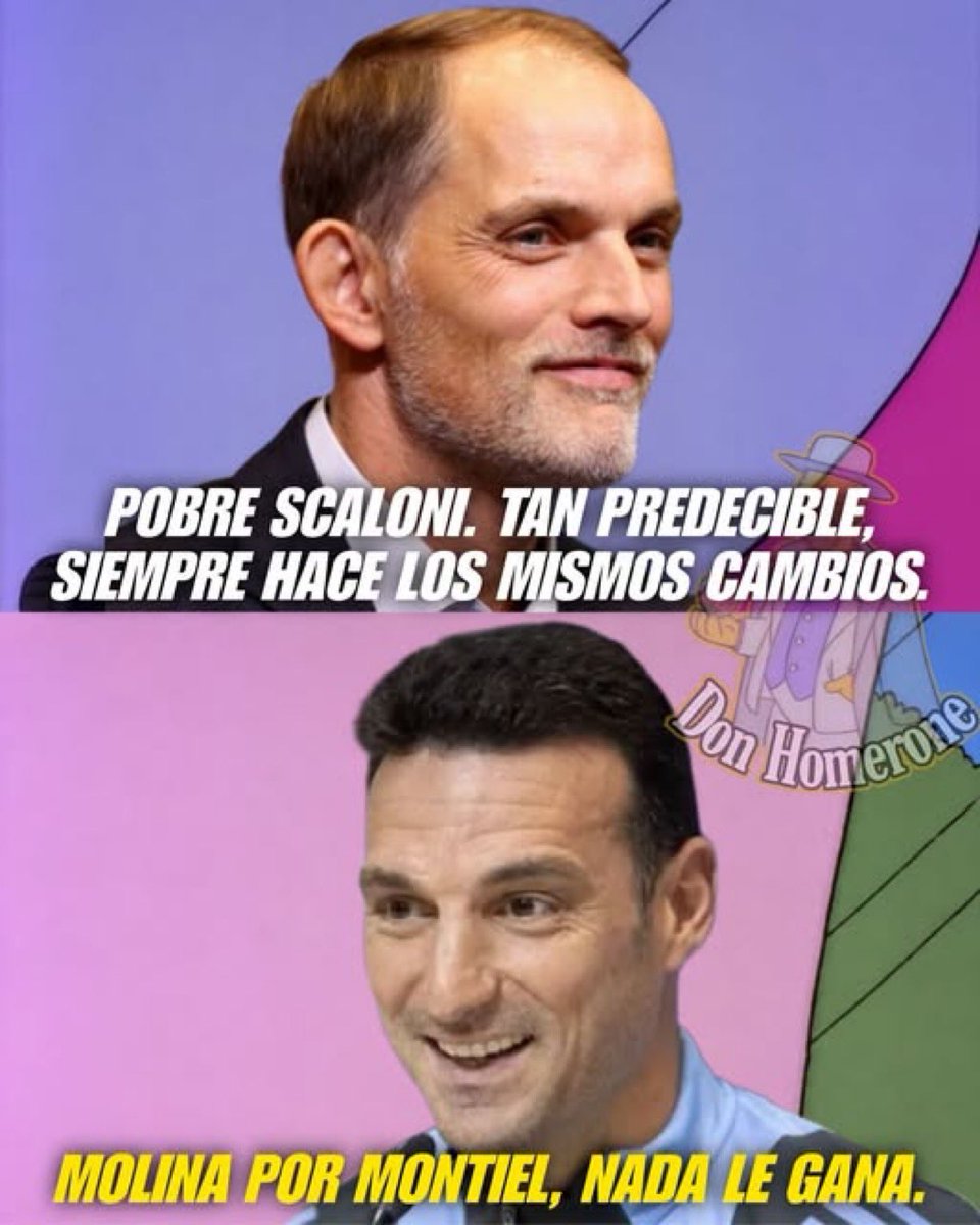 LeandroBiritos's tweet photo. @rodriisolanoo Mientras tanto scaloni https://t.co/RjnaaX9KRV
